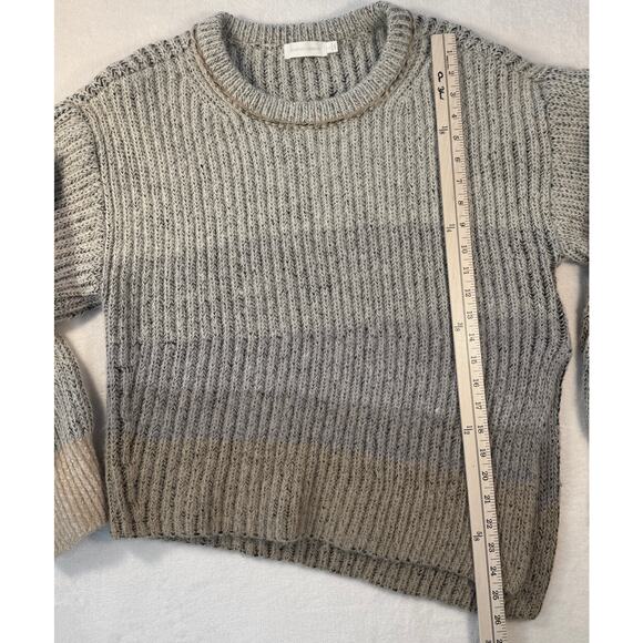 Jonathan Simkhai Allison Gray Green Asymmetrical Ombre Sweater Wool Alpaca M - Picture 8 of 9